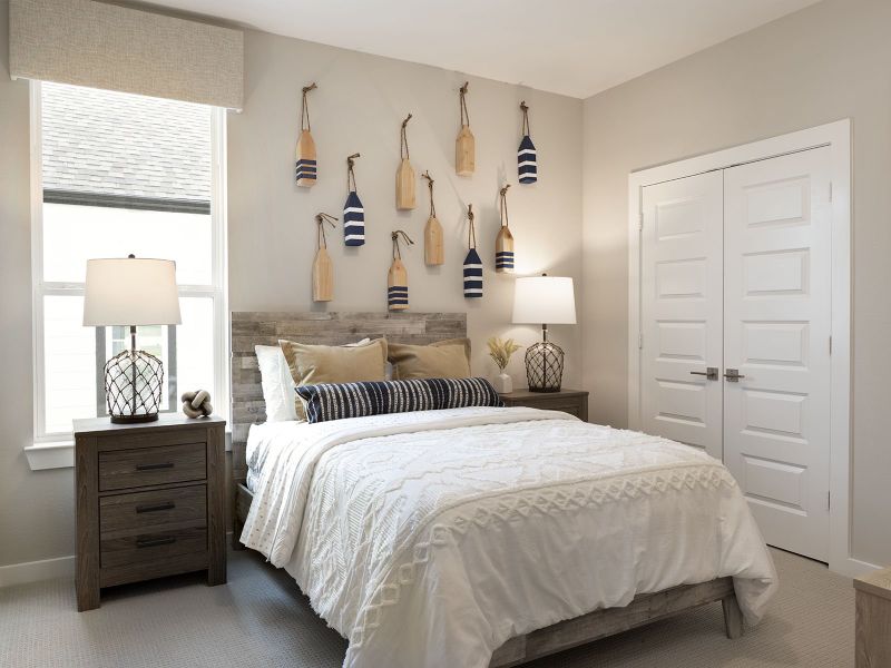 Furnished interior in a model home at Kemah Crossing - Luxe Series in Kemah (Image 11).