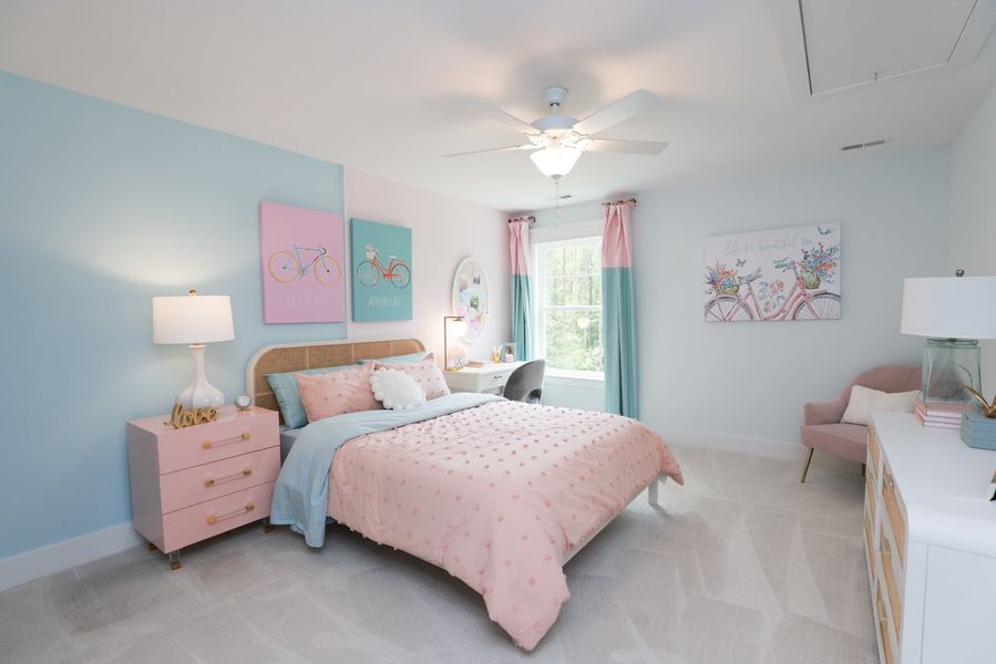 Furnished interior in a model home at The Village at Horse Creek in Graniteville (Image 20).