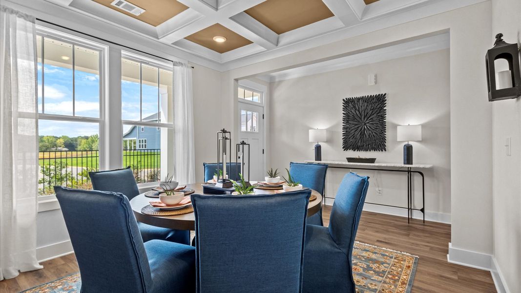 Furnished interior in a model home at Foxbank in Gray Court (Image 3). Furnished interior in a model home at Foxbank in Gray Court (Image 3).