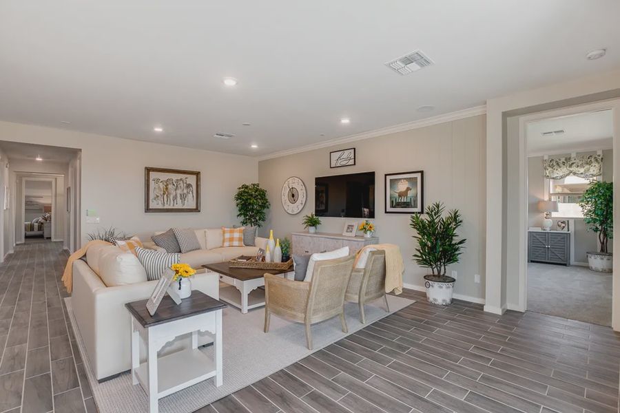Furnished interior in a model home at Forté at Granite Vista in Waddell (Image 11). Furnished interior in a model home at Forté at Granite Vista in Waddell (Image 11).