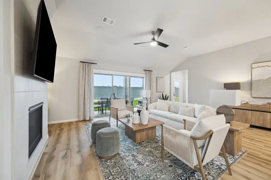 Furnished interior in a model home at Sundance Cove in Crosby (Image 4).