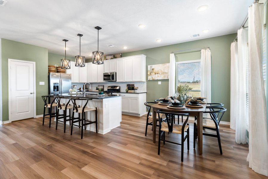 Furnished interior in a model home at Hilltop Heights in Waco (Image 9).