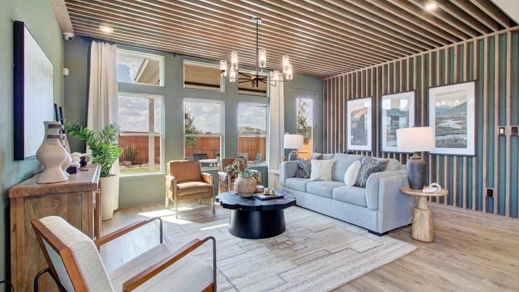 Furnished interior in a model home at Stream Waters in Seguin (Image 24). Furnished interior in a model home at Stream Waters in Seguin (Image 24).