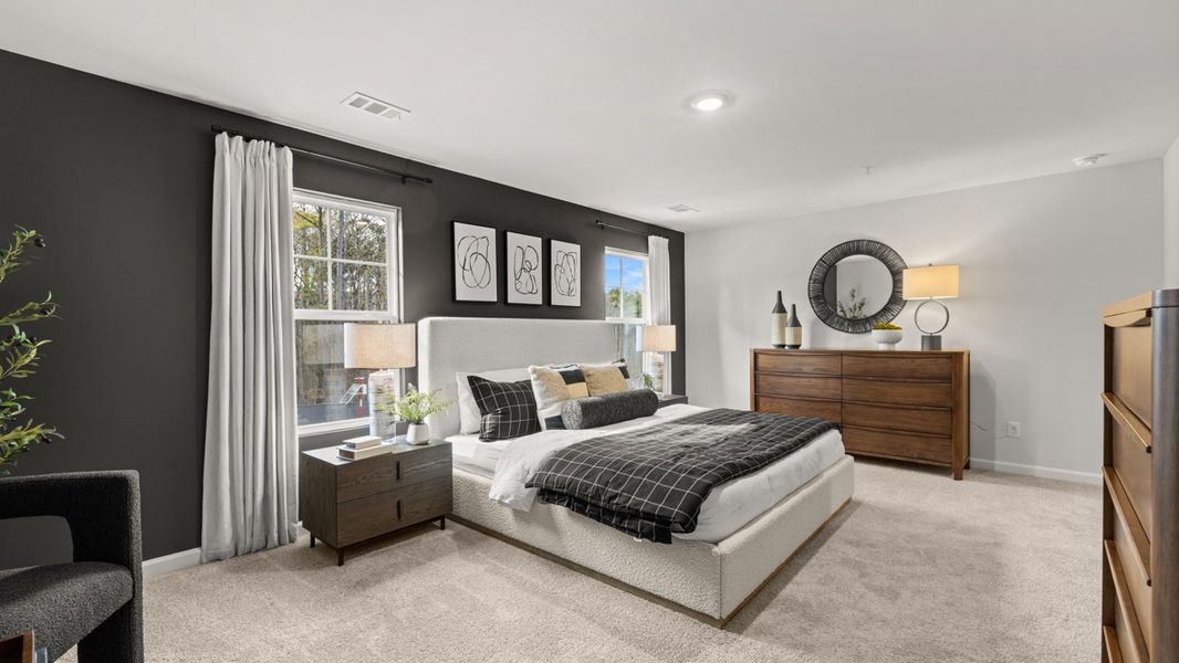 Furnished interior in a model home at Creekview in Atlanta (Image 18). Furnished interior in a model home at Creekview in Atlanta (Image 18).