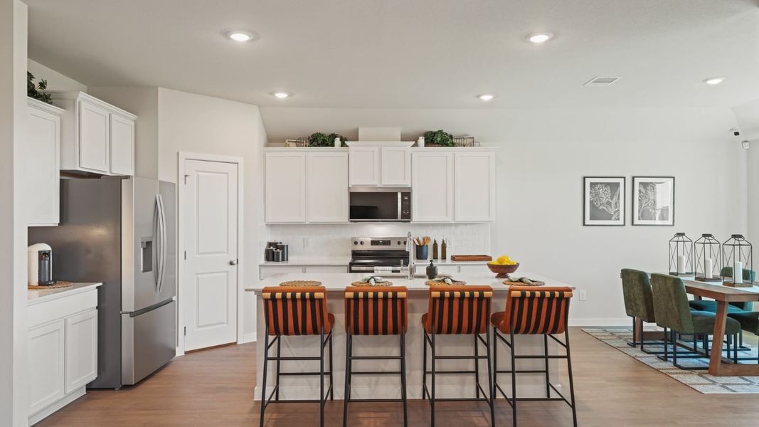 Furnished interior in a model home at Portland Village in Portland (Image 7).