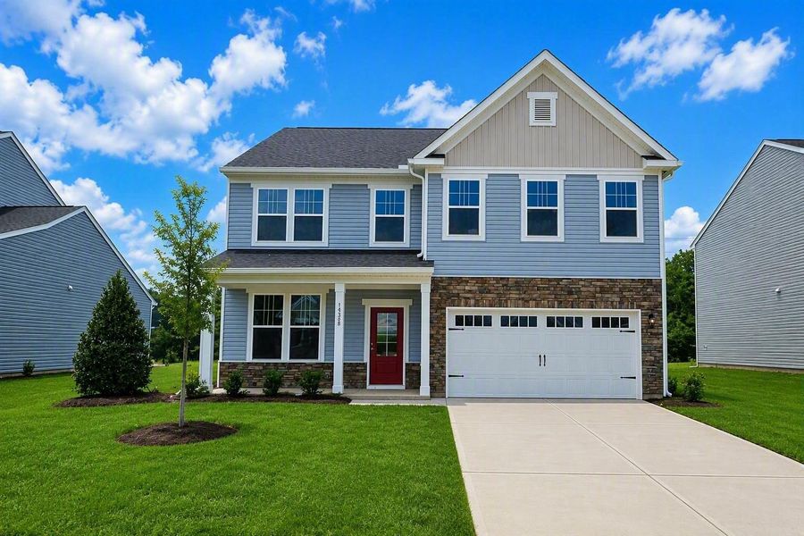 Front exterior of a home in the Orchid Ridge at The Hive community, located in North Augusta, SC (Image 3).