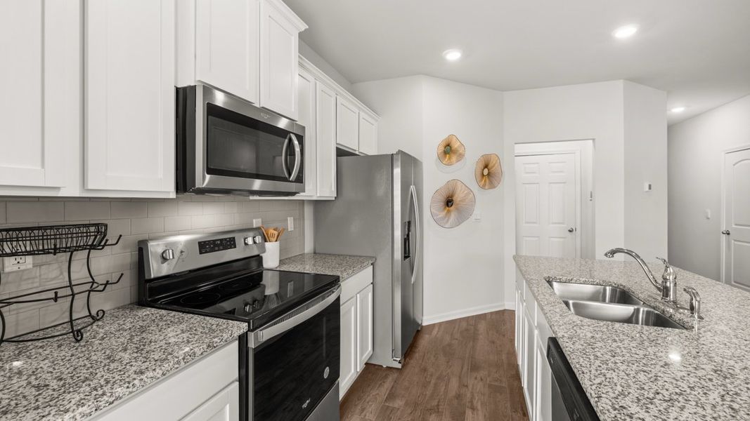 Furnished interior in a model home at Laurel Park Townhomes in Hephzibah (Image 13).