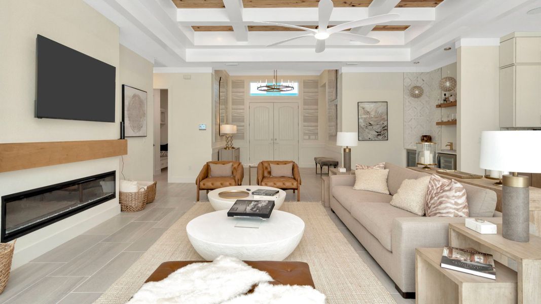 Furnished interior in a model home at Serengeti in Spring Hill (Image 25).