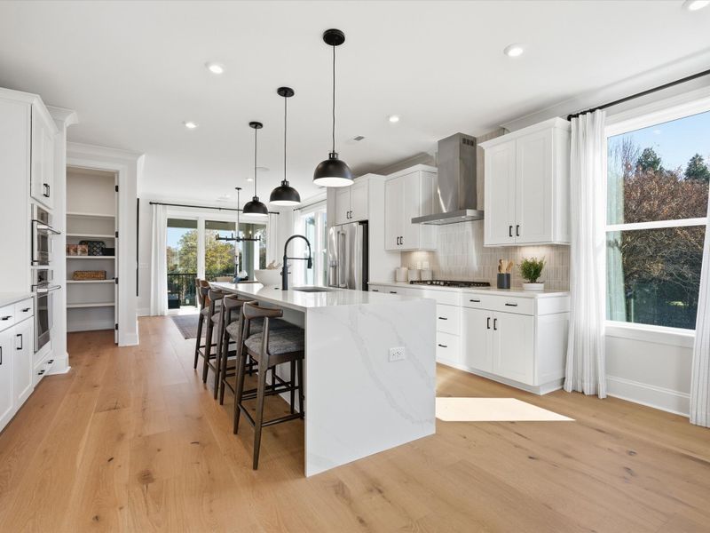 Furnished interior in a model home at Ross Farms in Charlotte (Image 5).