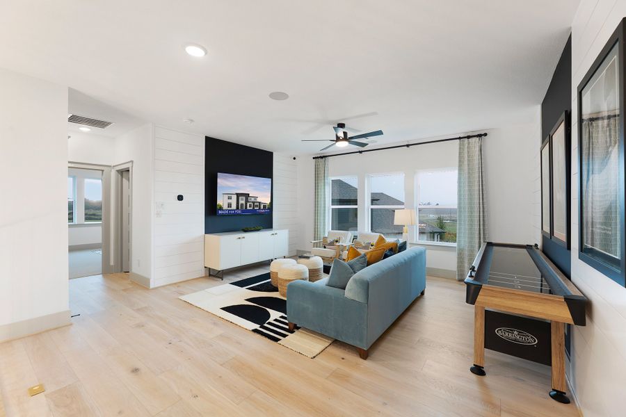 Furnished interior in a model home at Briarley in Montgomery (Image 13).