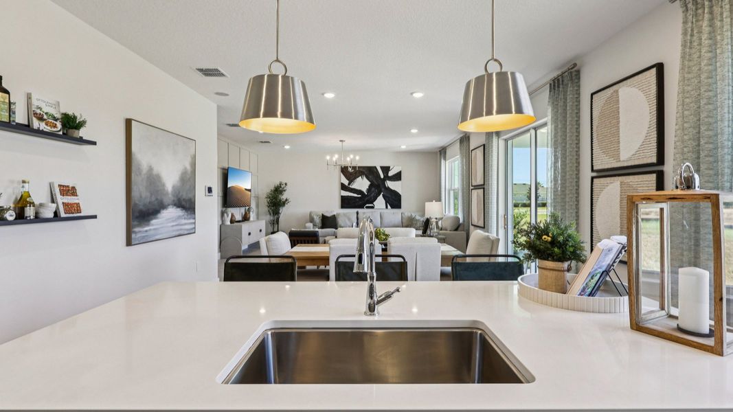 Furnished interior in a model home at Lakeside at Satilla in St. Cloud (Image 20).