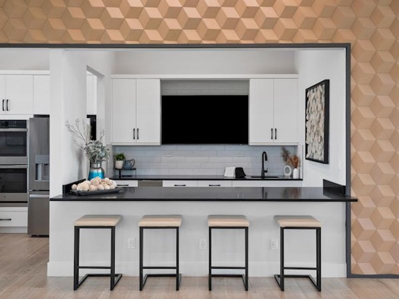 Furnished interior in a model home at High Pointe in Vero Beach (Image 76).