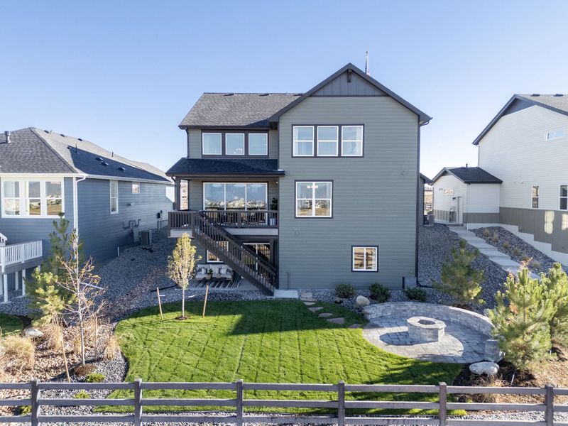 Plan C405 - Sterling Ridge Model - Rear Elevation