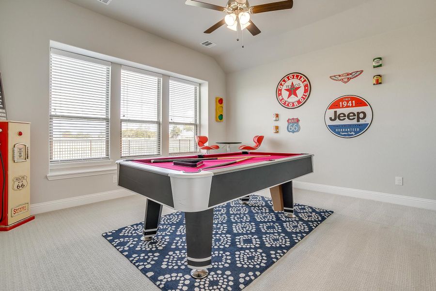 Furnished interior in a model home at Creekview Farms in Greenville (Image 45).