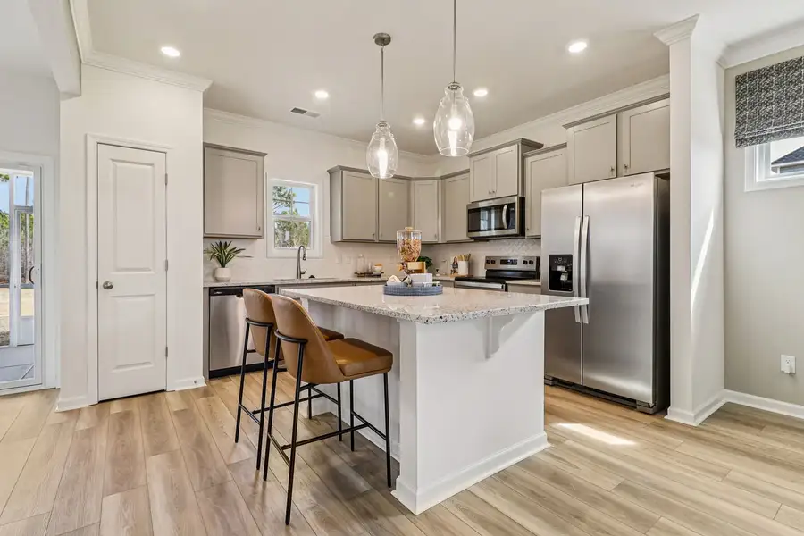 Furnished interior in a model home at Old Charleston Acres in Pelion (Image 3).