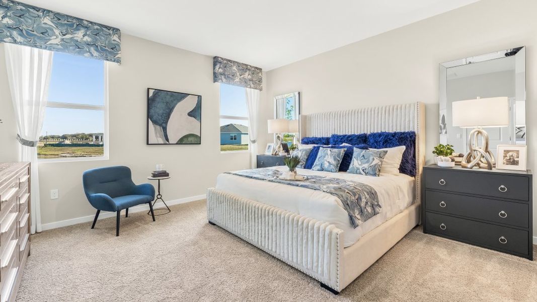 Furnished interior in a model home at Coral Lakes - Tradition & Express in Punta Gorda (Image 24).