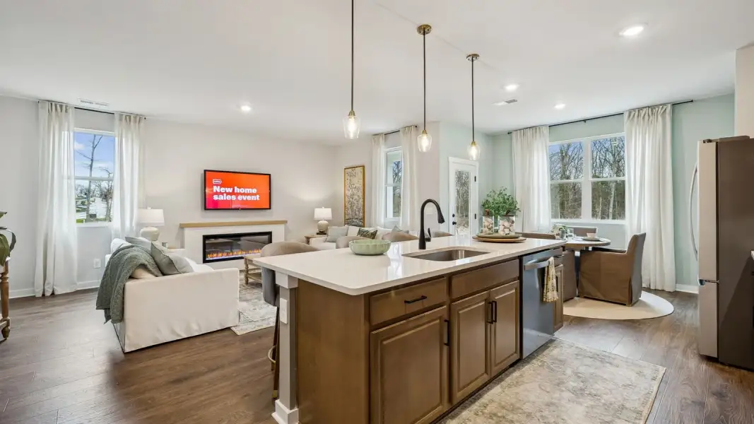 Furnished interior in a model home at Walnut Ridge in Lebanon (Image 54).