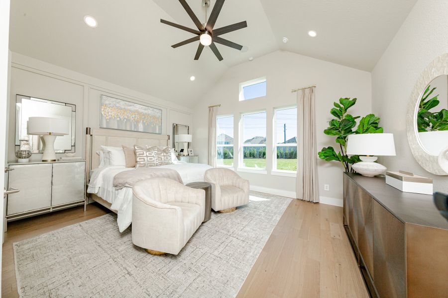 Furnished interior in a model home at ARTAVIA in Conroe (Image 15).