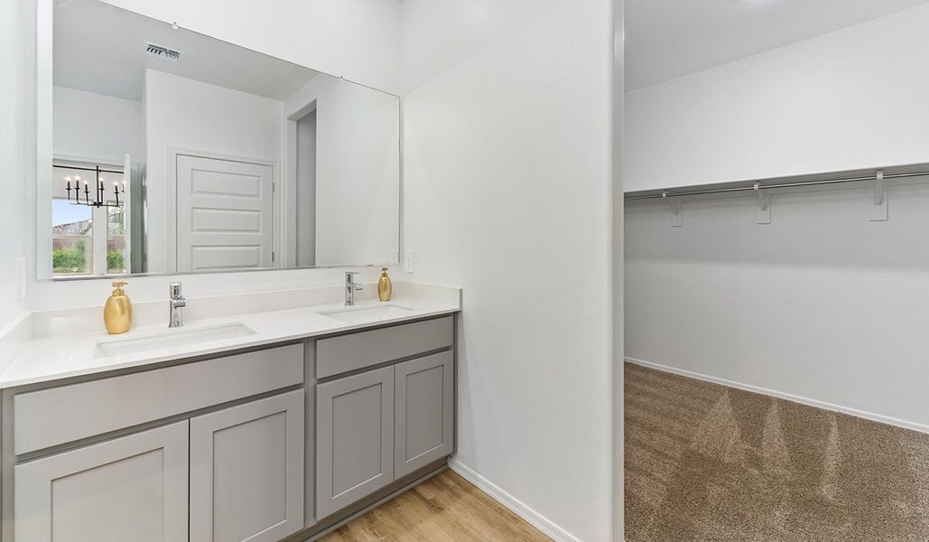 Furnished interior in a model home at Saguaro Bloom in Marana (Image 84).