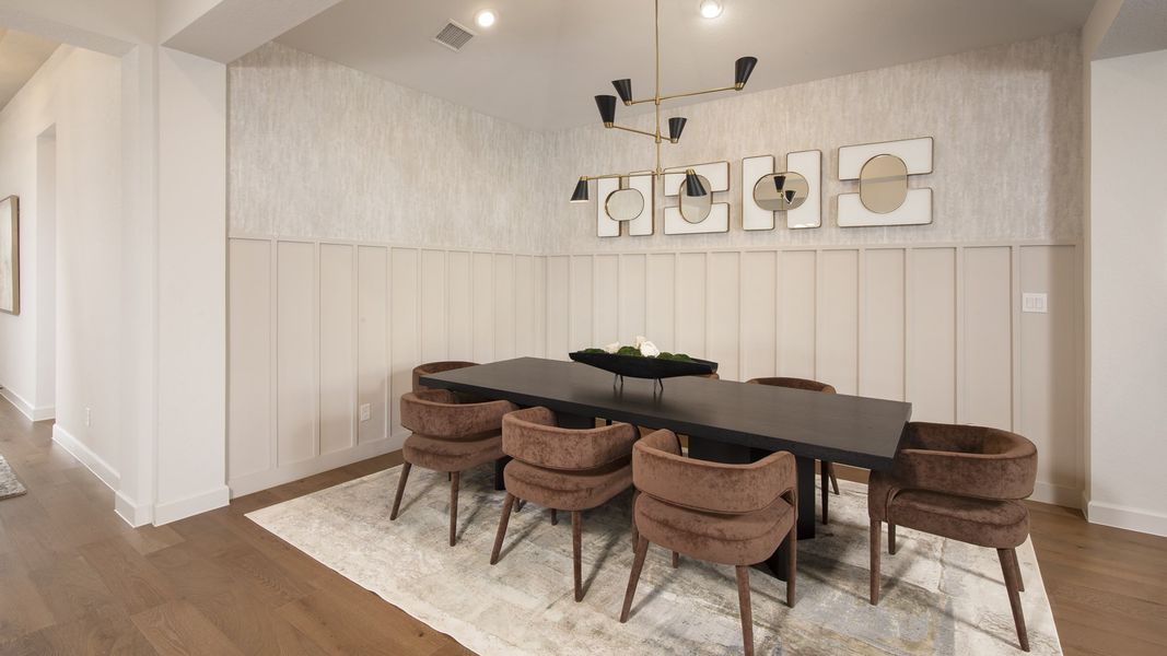 Furnished interior in a model home at Riceland 70' in Mont Belvieu (Image 12).