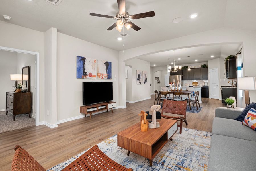 Furnished interior in a model home at Southern Pointe in College Station (Image 24). Furnished interior in a model home at Southern Pointe in College Station (Image 24).