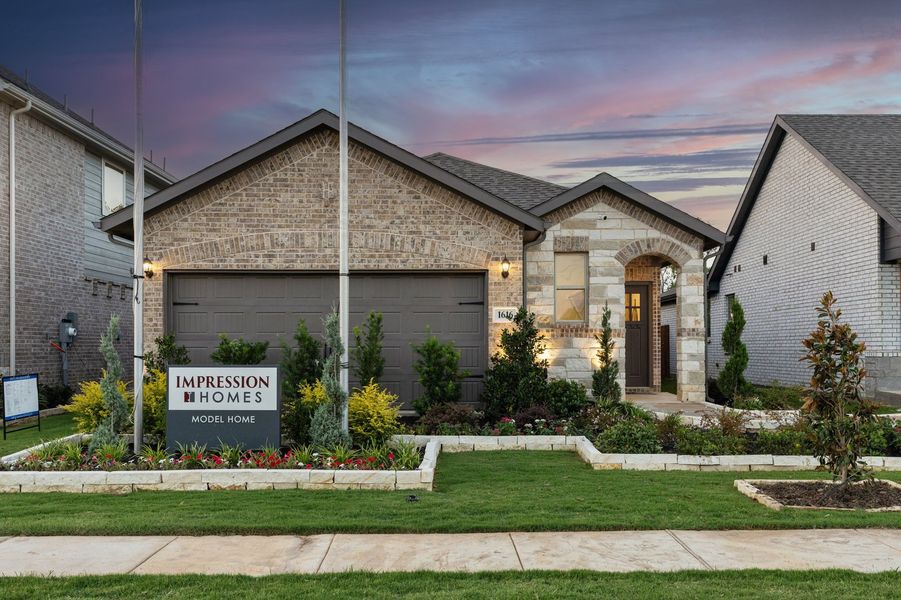 Front exterior of a home in the Keeneland community, located in Aubrey, TX (Image 1). Front exterior of a home in the Keeneland community, located in Aubrey, TX (Image 1).