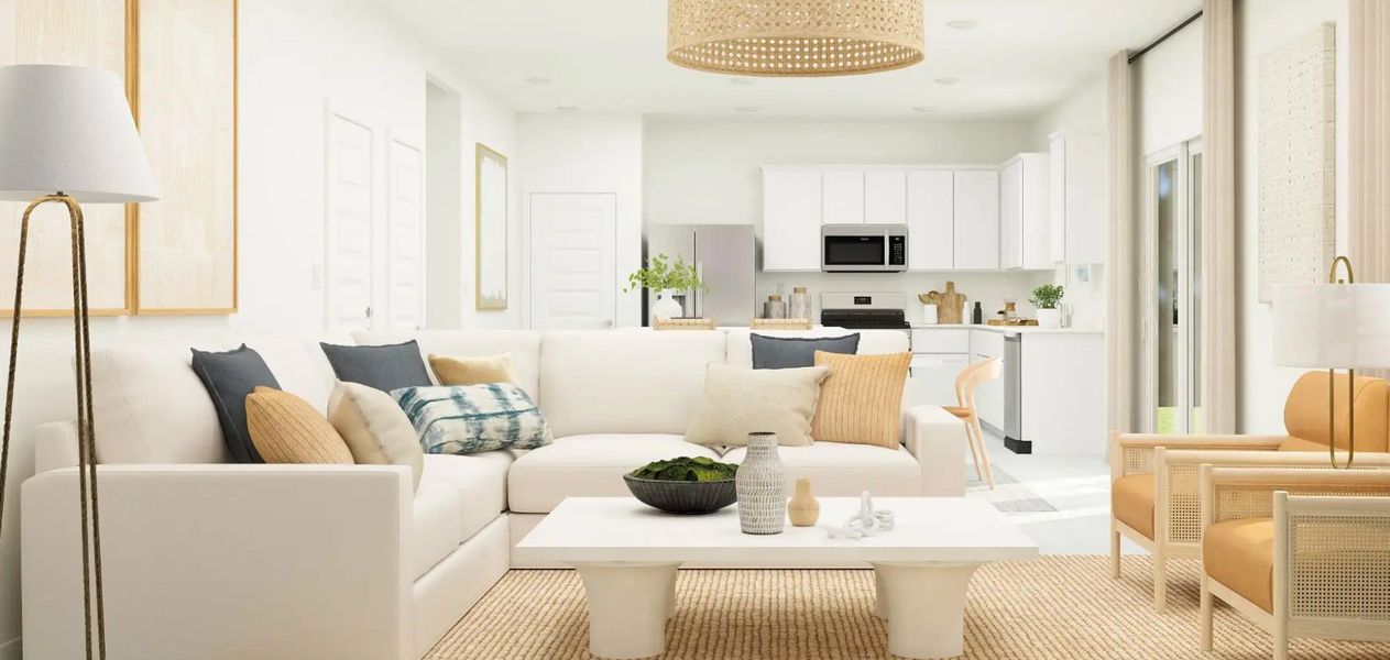 Furnished interior in a model home at Bella Vista Farms: Gateway IV in San Tan Valley (Image 10).