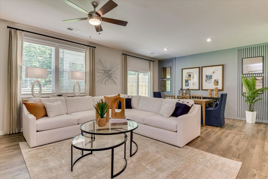 Furnished interior in a model home at Boykin Hills in Chapin (Image 7).