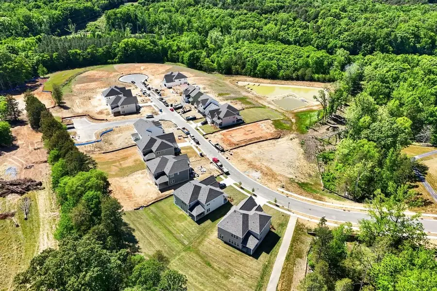 Aerial view of the Tramore community in Harrisburg, NC, showing layout and nearby surroundings (Image 11). Aerial view of the Tramore community in Harrisburg, NC, showing layout and nearby surroundings (Image 11).