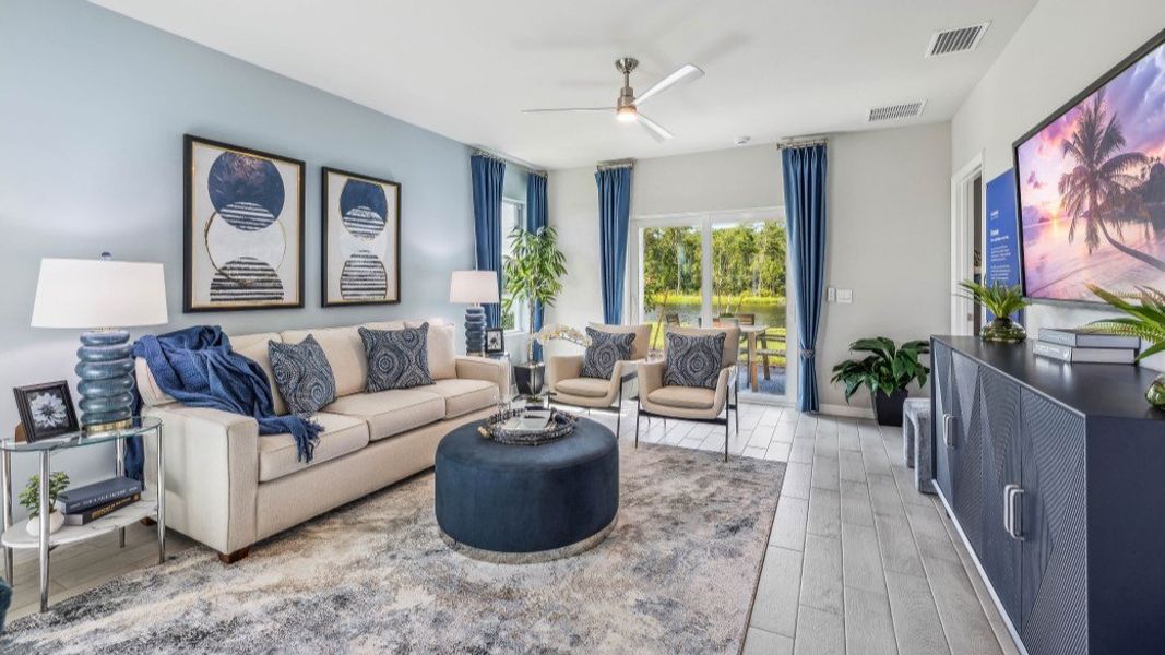 Furnished interior in a model home at Bentley Crossing in Fort Myers (Image 34).