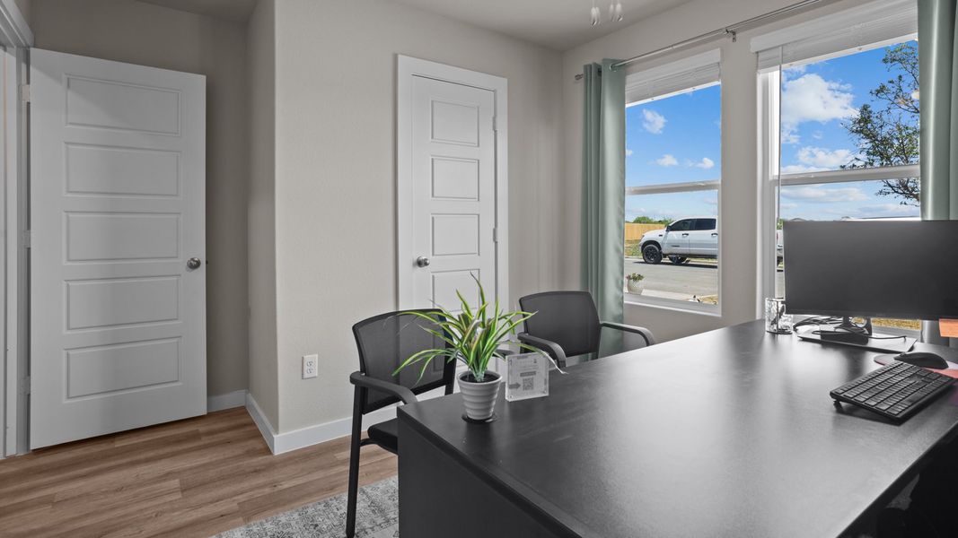 Furnished interior in a model home at Hampton Hills in Abilene (Image 24).