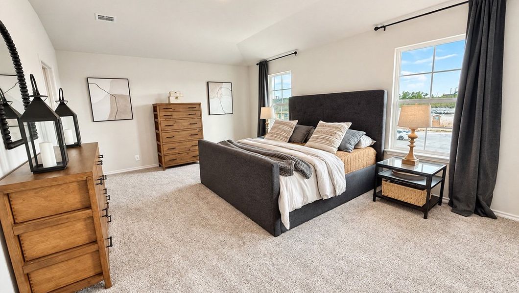 Furnished interior in a model home at Redbird Ranch in San Antonio (Image 42).