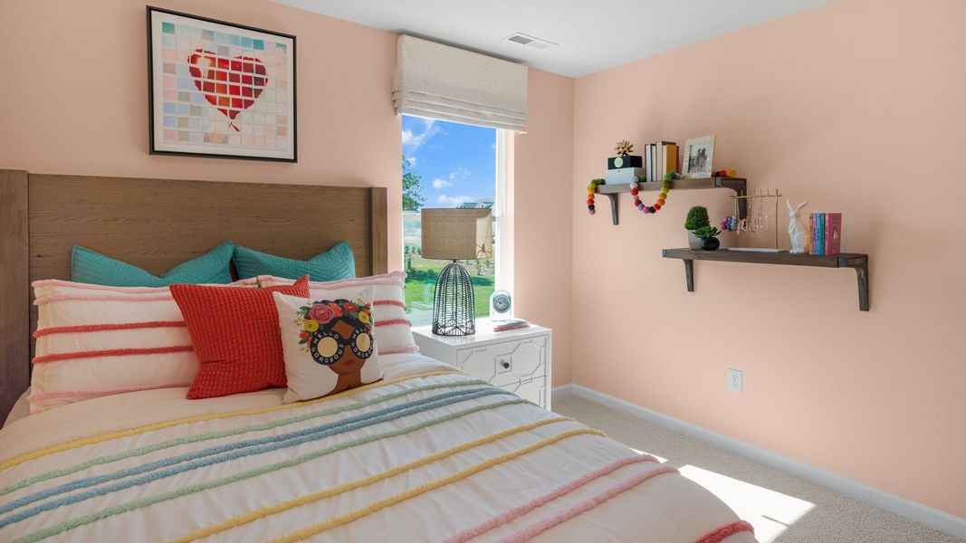 Furnished interior in a model home at Old Fields in Haw River (Image 31).