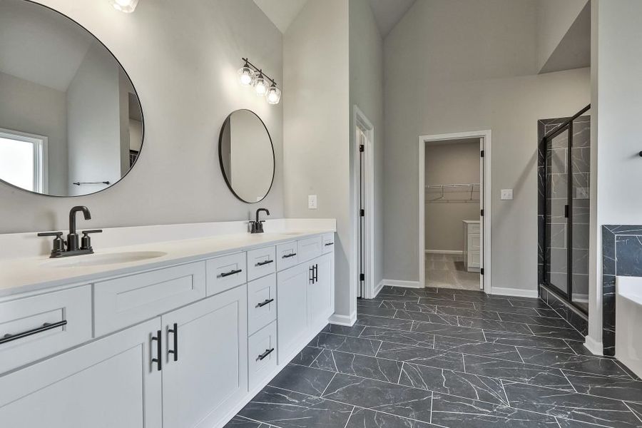 Furnished interior in a model home at Fieldstone in Senoia (Image 5).