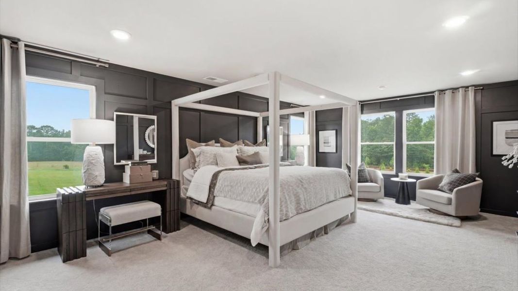 Furnished interior in a model home at Brighton in Locust Grove (Image 17). Furnished interior in a model home at Brighton in Locust Grove (Image 17).