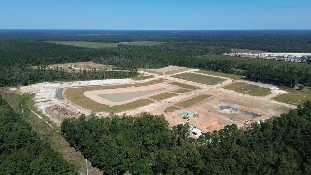Site preparation and early development at Evington Place in Longs, SC (Image 10).