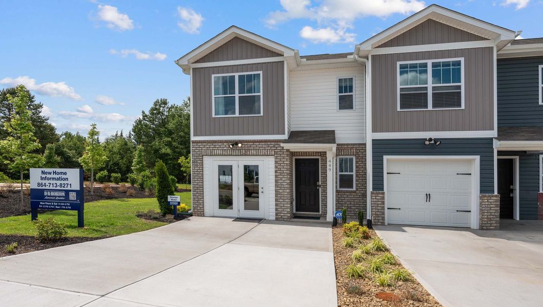 Front exterior of a home in the Chestnut Ridge Townhomes community, located in Greenville, SC (Image 3).