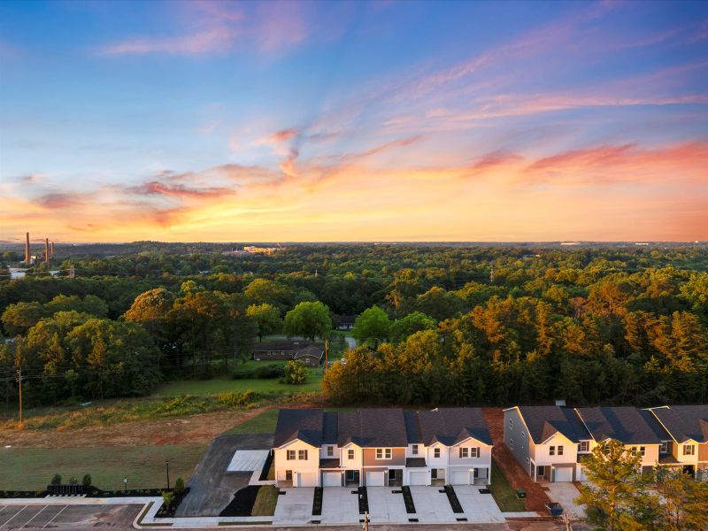 Welcome home to the Ashton floorplan modeled at Avalon Townes in Lyman, SC.