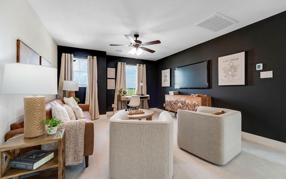 Furnished interior in a model home at River Ranch Meadows in Dayton (Image 53). Furnished interior in a model home at River Ranch Meadows in Dayton (Image 53).