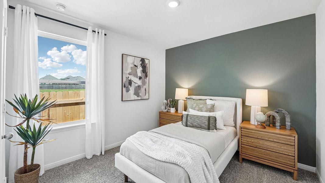 Furnished interior in a model home at Briarwood in Elgin (Image 24).