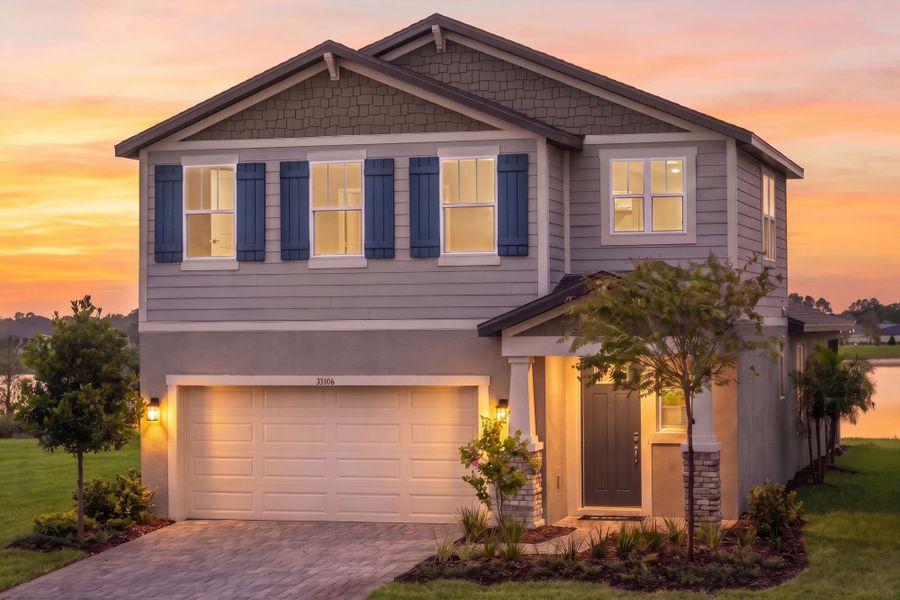 One-story and two-story home designs