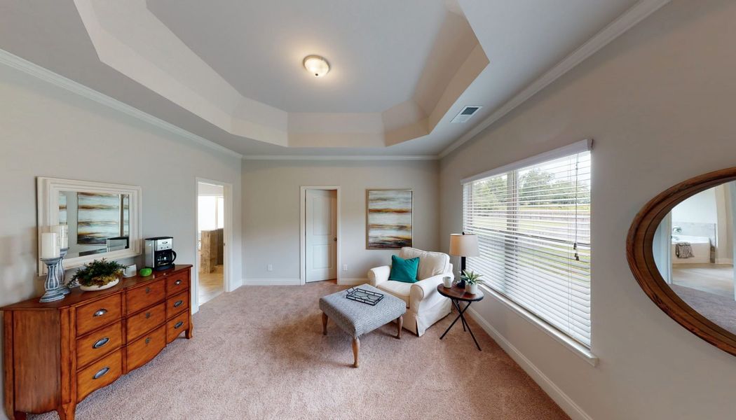 Furnished interior in a model home at Oak Mountain View in Carrollton (Image 25). Furnished interior in a model home at Oak Mountain View in Carrollton (Image 25).