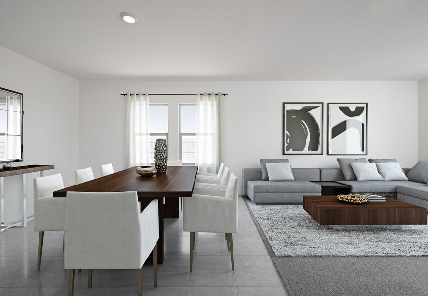 Furnished interior in a model home at Agave Trails in Buckeye (Image 9).