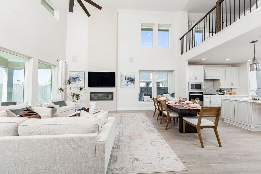 Furnished interior in a model home at Arabella on the Prairie in Richmond (Image 7).