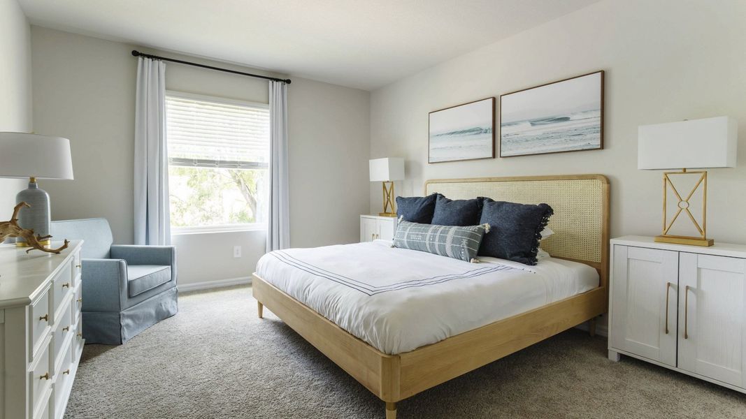 Furnished interior in a model home at Village Oaks in Clearwater (Image 7).