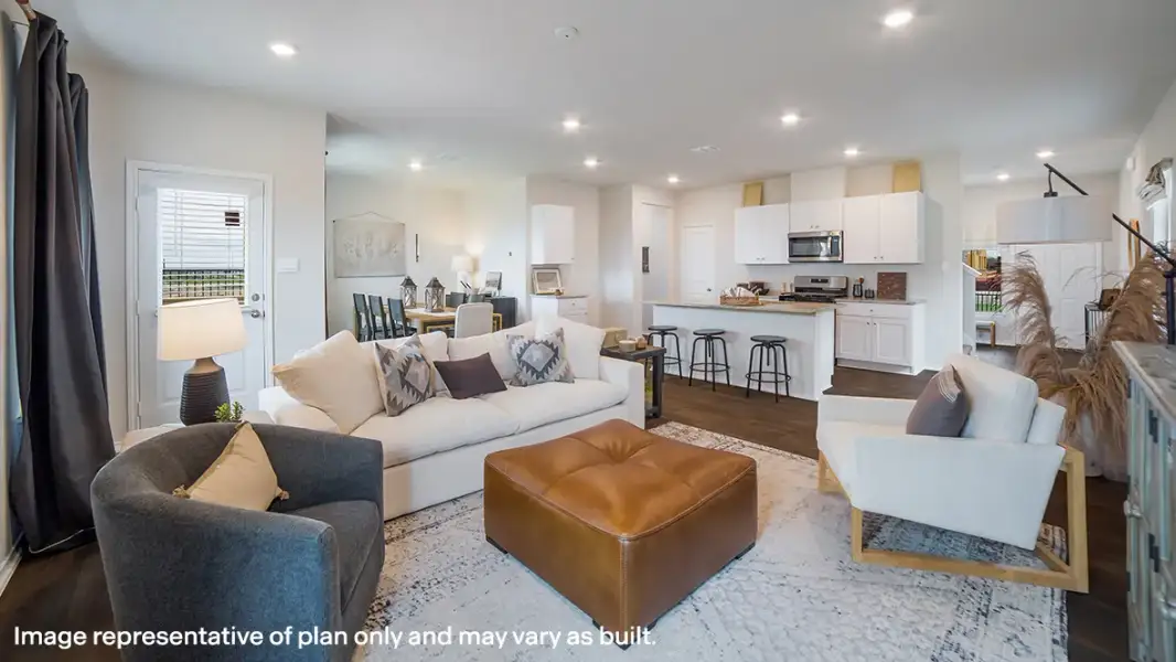 Furnished interior in a model home at Weatherwood in San Antonio (Image 8).