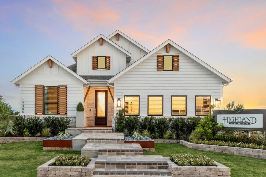 Front exterior of a home in the The Crossvine community, located in Schertz, TX (Image 4).