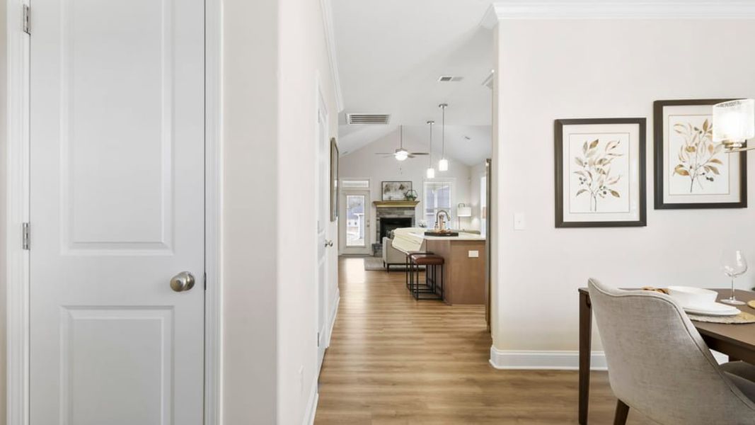 Furnished interior in a model home at Ravencrest in Roebuck (Image 5).