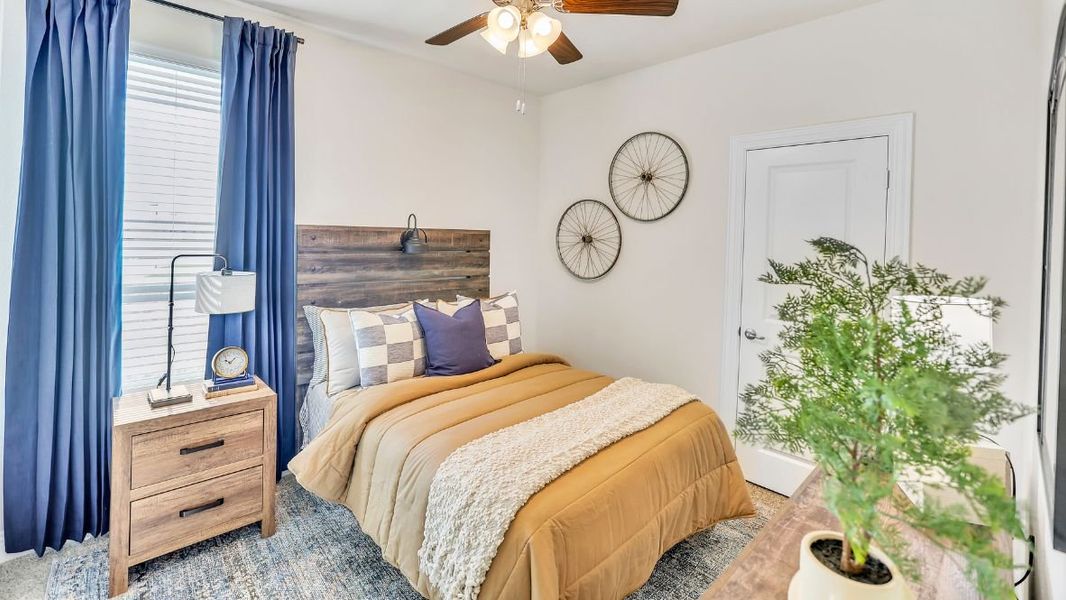 Furnished interior in a model home at The Avenue in Allen (Image 22).