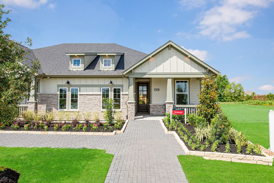 Front exterior of a home in the Meridiana community, located in Manvel, TX (Image 9). Front exterior of a home in the Meridiana community, located in Manvel, TX (Image 9).